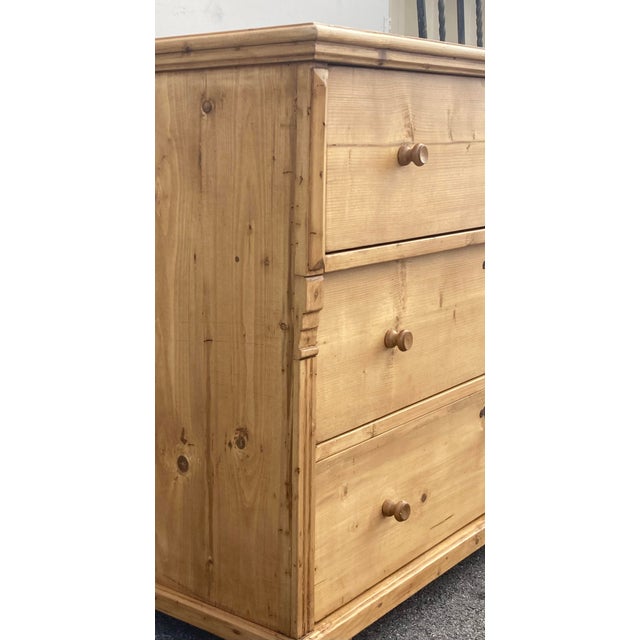 Pine Chest of Three Drawers For Sale - Image 11 of 16