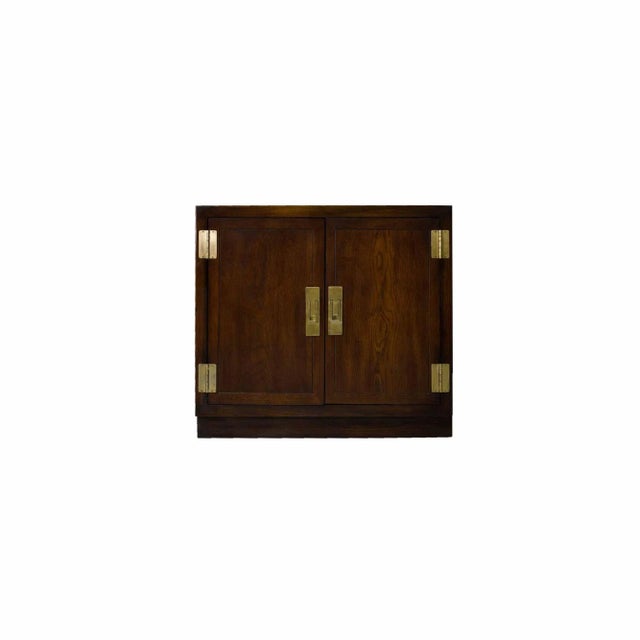 1970s Campaign 2 Door Chest by Dixie Furniture Act II Collection - A Single Unit For Sale - Image 13 of 13