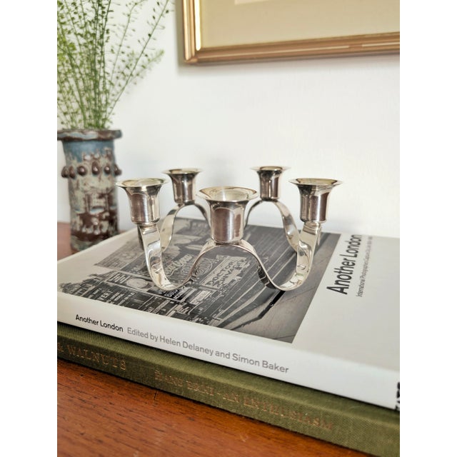 Antique Georgian Silver Plated Circular Waveform Candleholder by Charles Wright For Sale - Image 7 of 12