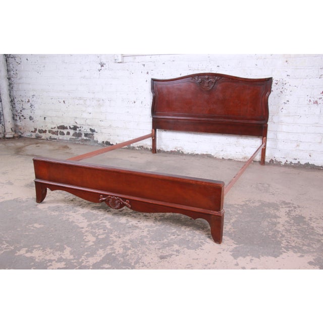 Vintage Carved Mahogany Full Size Bed Frame Chairish
