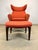 Mid Century Scandinavian Modern Hans Wegner Style Wingback Lounge Chair and Ottoman For Sale - Image 12 of 12
