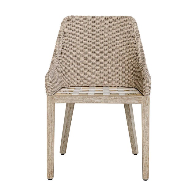 Gray Paloma Outdoor Wicker Dining Chair For Sale - Image 8 of 10