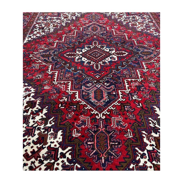 8x10 Old Persian Heriz Area Rug - 501974 For Sale In Dallas - Image 6 of 11