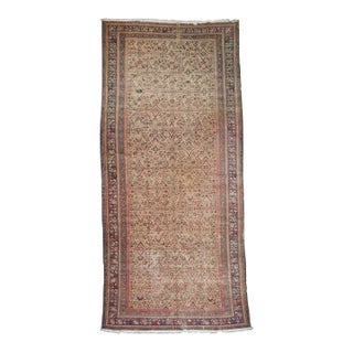 Antique Malayer Shabby Chic Rug 5'9'' X 12'9'' For Sale