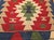 Red Vintage Turkish Kilim Area Rug, Handwoven Wool, Geometric Pattern, Red & Ivory, 2x3 For Sale - Image 8 of 11