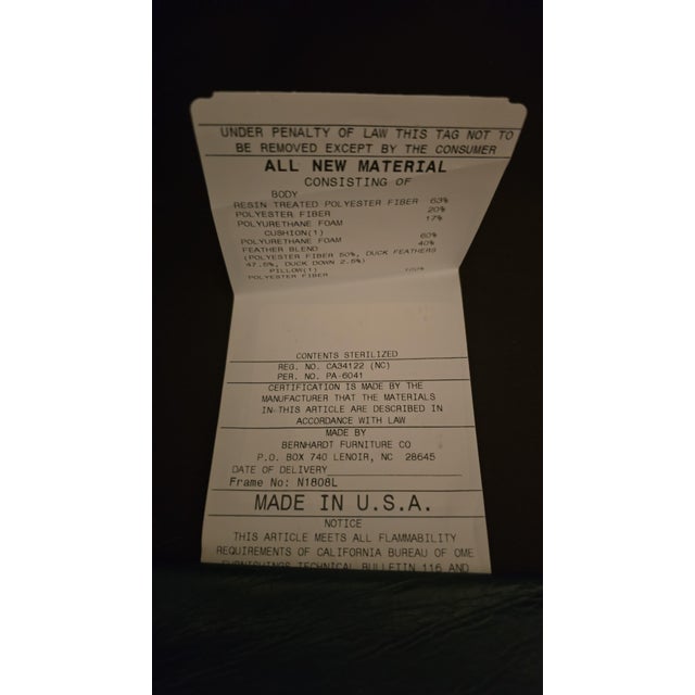 Bernhardt "Delano" Leather Club Chairs For Sale - Image 11 of 12