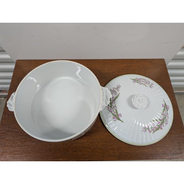 Vintage Shafford Oval Covered Casserole Herbs & Spices Quart Large For Sale - Image 9 of 10