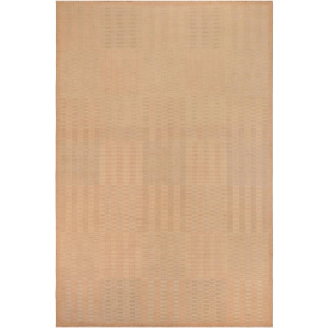 1980s 1980s Modern Gabbeh Brown/Tan Wool Rug - 10'3" X 13'11" For Sale - Image 10 of 10