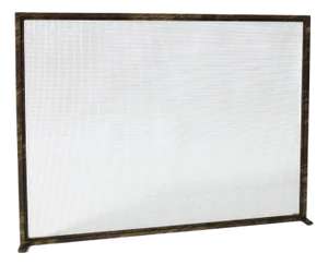 Gold Rubbed Black Dakota Fireplace Screen