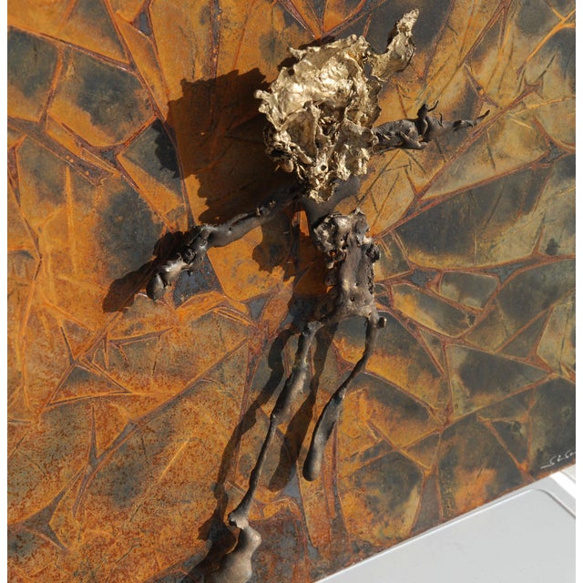 Abstract Abstract Metal Relief by Navid Ghedami For Sale - Image 3 of 10