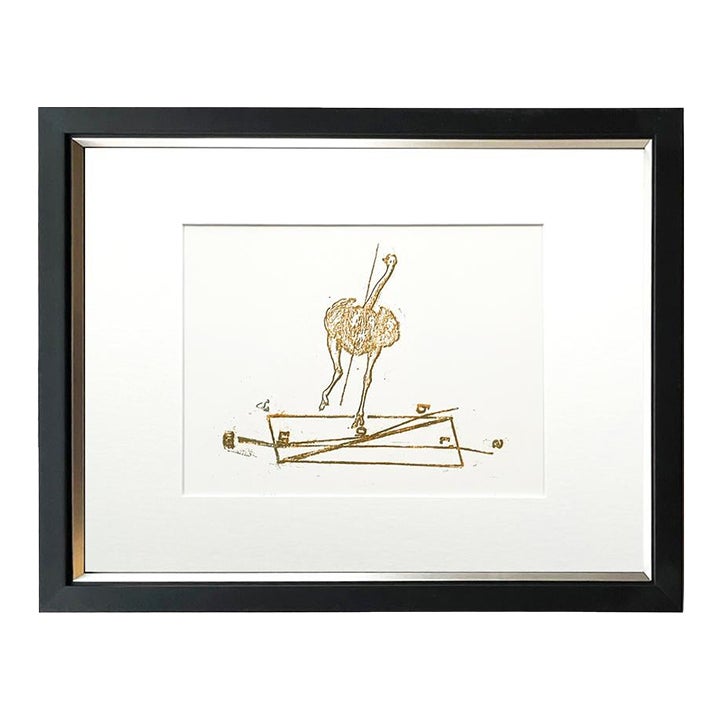 Max Ernst Original Lithograph Jack Sprat Could Eat No Fact 1970 Framed