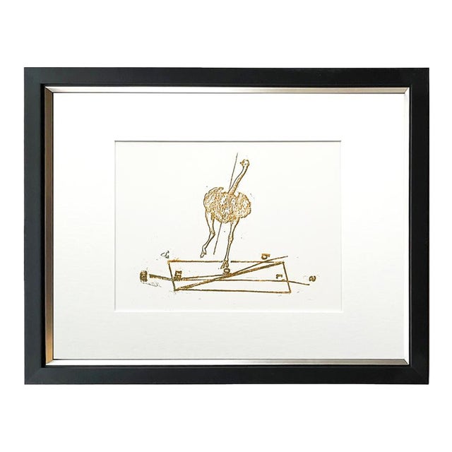 Max Ernst Original Lithograph Jack Sprat Could Eat No Fact 1970 Framed For Sale