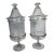 Pair of Late 19th Century Footed Lidded Pittsburgh Glass Jars For Sale