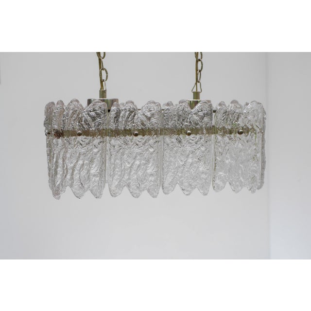 Vintage Crystal Glass Pendant Lamp by Carl Fagerlund for Orrefors, Sweden, 1970s For Sale - Image 12 of 18