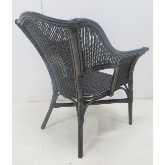 Black Wicker Side Chairs A Pair Chairish