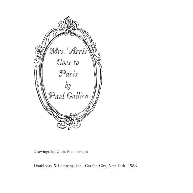 Traditional "Mrs. 'Arris Goes to Paris" 1958 Gallico, Paul For Sale - Image 3 of 9