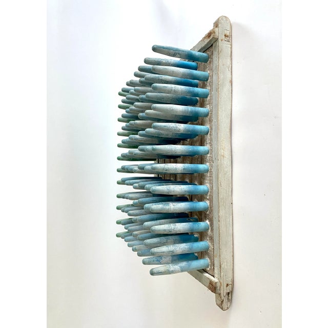 Vintage Aqua Balloon Mold Wall Sculpture For Sale - Image 4 of 8
