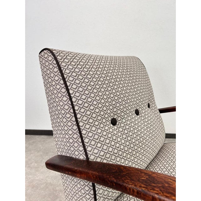 1940s Art Deco Lounge Chair by Jindřich Halabala for Up Závody, 1940s For Sale - Image 5 of 10