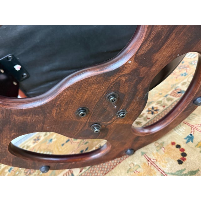 Stressless Faux Leather Footstool For Sale In San Francisco - Image 6 of 12