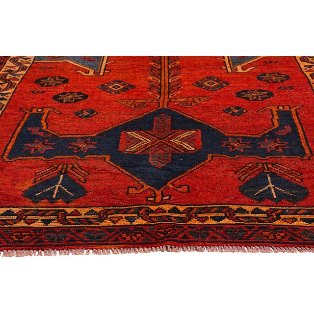 Late 19th Century Persian Shiraz Rug Runner, 04'10 X 13'08 For Sale - Image 4 of 10