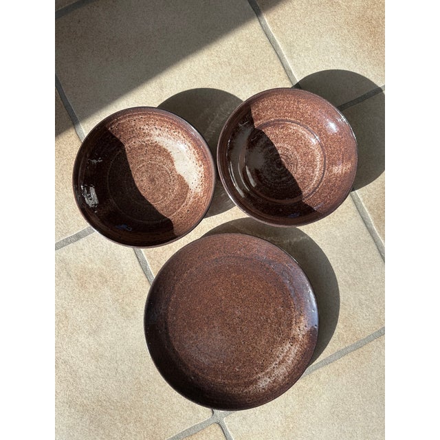 Ceramic Set of Bowls and Large Plate by Serocka, Germany, 1970s, Set of 3 For Sale - Image 11 of 11