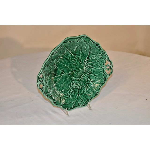 19th Century Davenport Handled Majolica Dish, Dated 1852 For Sale - Image 5 of 9