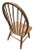 Solid Teakwood Windsor Pub Chairs - Set of 4 - Vintage Early 21st Century For Sale - Image 4 of 5
