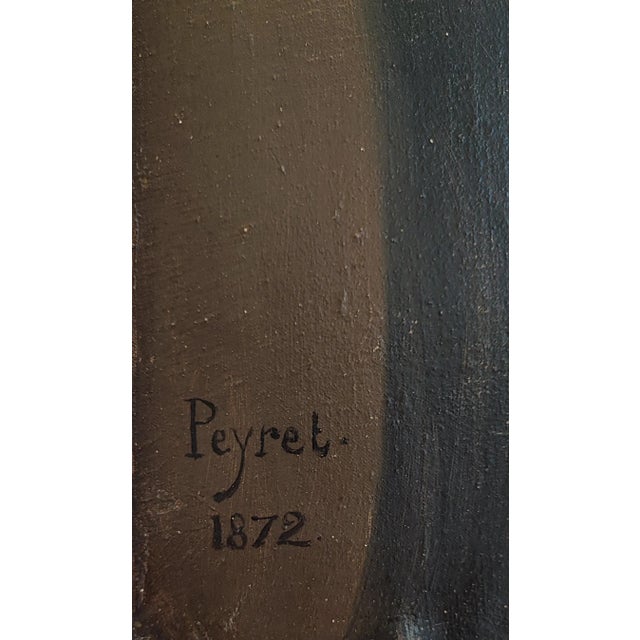 S. Peyret, Portrait of a Man, 1872, Oil on Canvas For Sale - Image 3 of 9