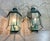 Mid-Century Modern Exquisite Pair of Solid Brass & Verdigris Wall Lanterns For Sale - Image 3 of 17