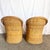 This inviting pair of vintage Boho Chic wicker lounge chairs captures the relaxed elegance of classic Florida interiors....