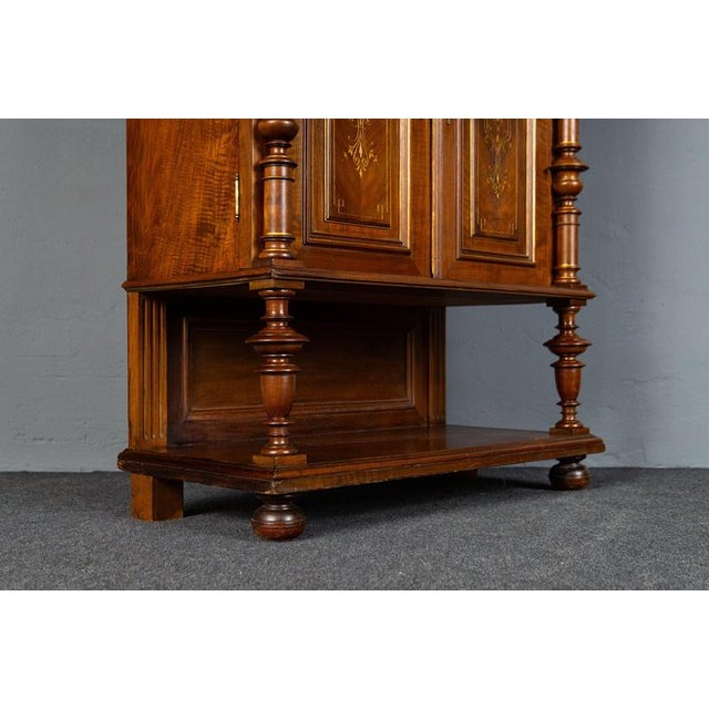 Wood Wilhelminian Style Side Cabinet or Buffet Shelf, 1890s-1910s For Sale - Image 7 of 18