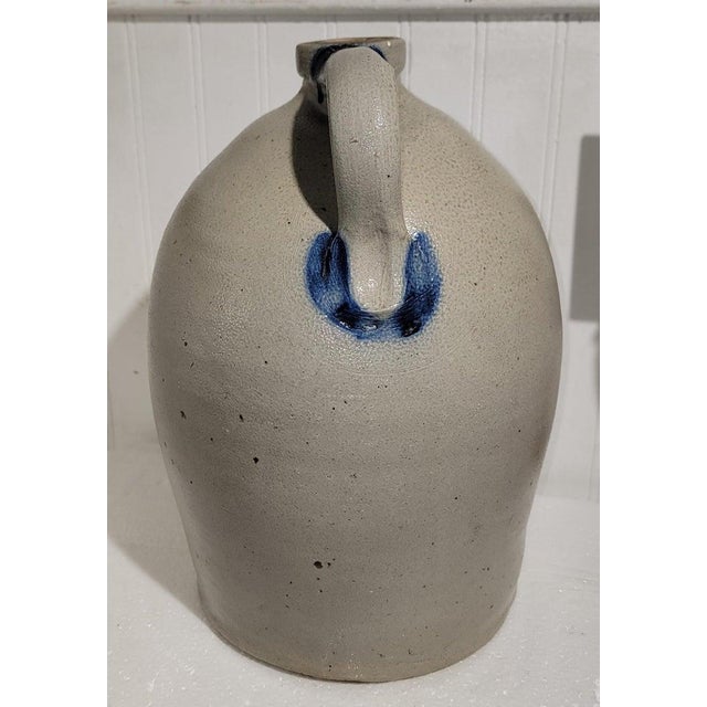 Early 19thc Decorated Stoneware Pennsylvania Jug For Sale In Los Angeles - Image 6 of 9