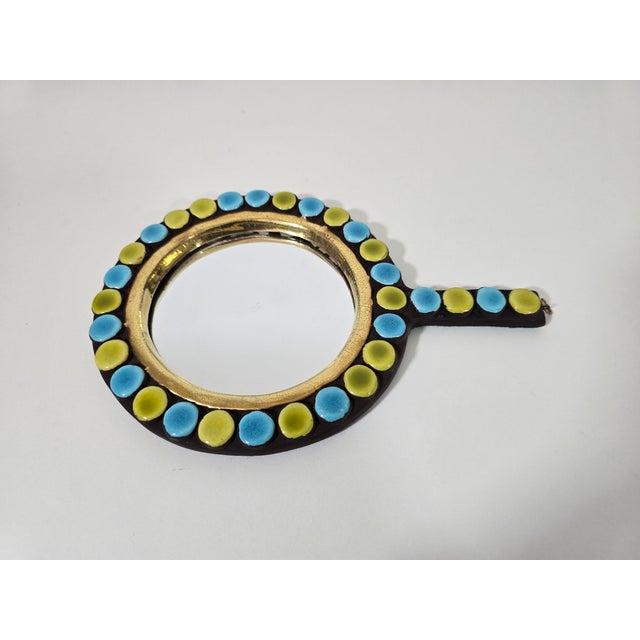 1950s Cléo Hand Mirror by Mithé Espelt, 1950s For Sale - Image 5 of 9