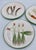 Majolica 1950s Italian Majolica n.708 Vintage 8" Serving Plates Hand Painted Pottery - 3pc Set For Sale - Image 4 of 6