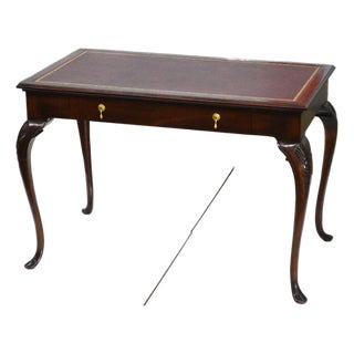 Romweber Thornhill House Collection Carleton Varney Norris Wakefield Mahogany Leather Writing Desk For Sale