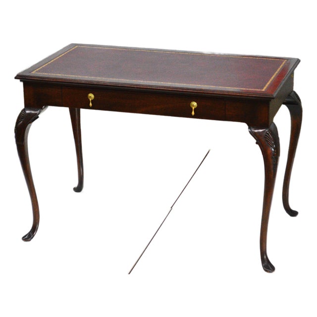 Romweber Thornhill House Collection Carleton Varney Norris Wakefield Mahogany Leather Writing Desk For Sale