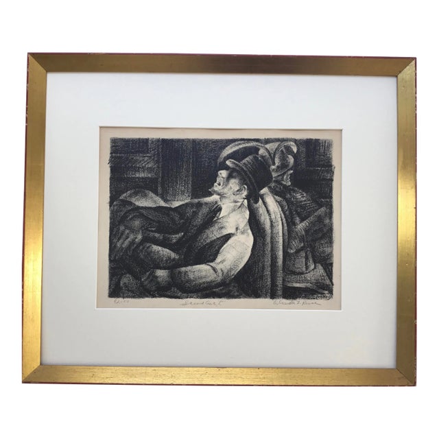 “ Second Ave.,”L” 1930 Original Lithograph by Alexander Z. Kruse For Sale