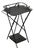 Antique c.1920's French Folding Steel Tray Table With Scrollwork For Sale