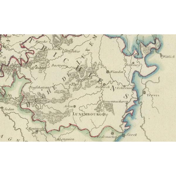 Map of the United Provinces and Low Countries, 1802 For Sale - Image 4 of 8