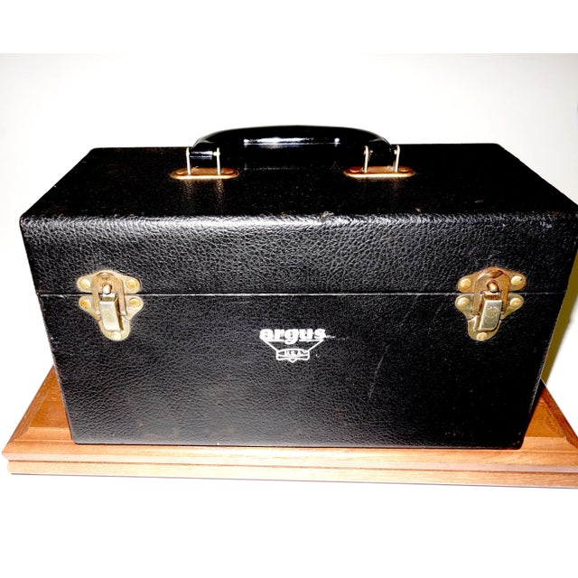 Mid 20th Century Cinema Equipment Carry Case Circa 1940s Artifact For Sale - Image 5 of 6