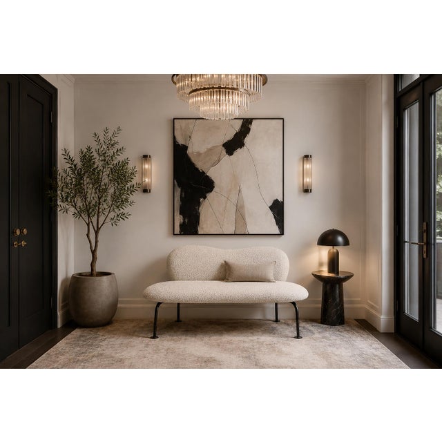 Produced in Brazil during the 1950s by Freijó Móveis, this sculptural loveseat reflects the rise of organic modernism in...