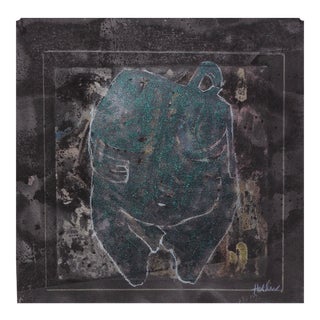 "Woman" Contemporary Abstract Figurative Mixed-Media Drawing by Martha Holden For Sale