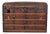 Antique Dome-Top Wooden Trunk With Original Iron Hardware and Patina, Late 19th Century For Sale