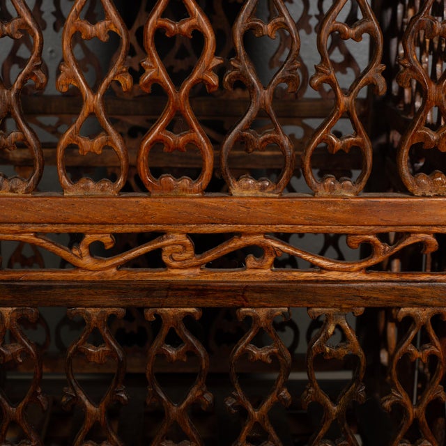 Brown Antique Vietnamese Pagoda Bird Cage For Sale - Image 8 of 12