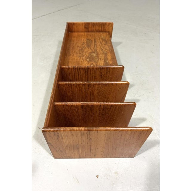 Brown Teak Desk Organizer from Nordisk Andels Eksport, Denmark, 1960s For Sale - Image 8 of 15