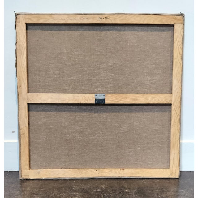 Mid Century Modern Abstract Painting of the Artist's Studio by Jacques Lamy For Sale In Dallas - Image 6 of 7