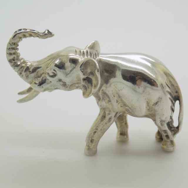 Vintage Italian Handmade Silver 835 Elephant Figurine, Vicenza, 1970s For Sale - Image 13 of 13