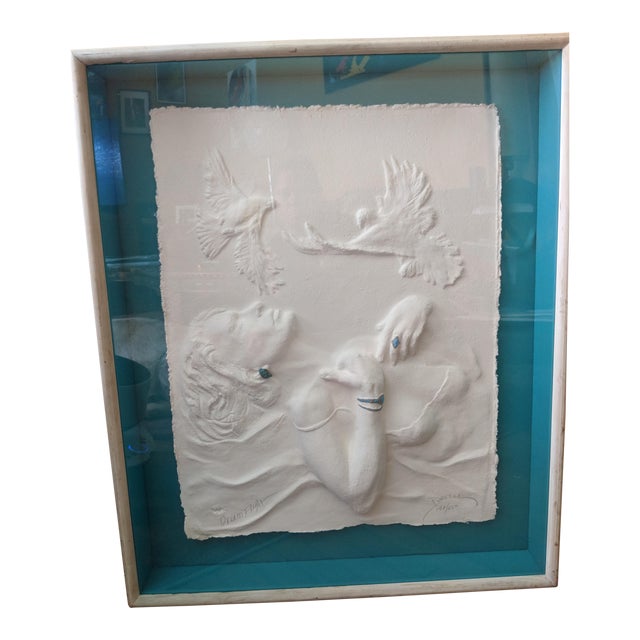 Framed Relief Sculpture by Purcell "Dream Flight" 148/850 Signed For Sale