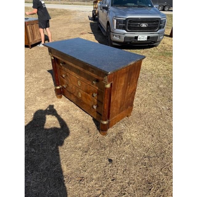 19th Century Empire Marble Top Chest of Drawer / Commodes For Sale - Image 9 of 18