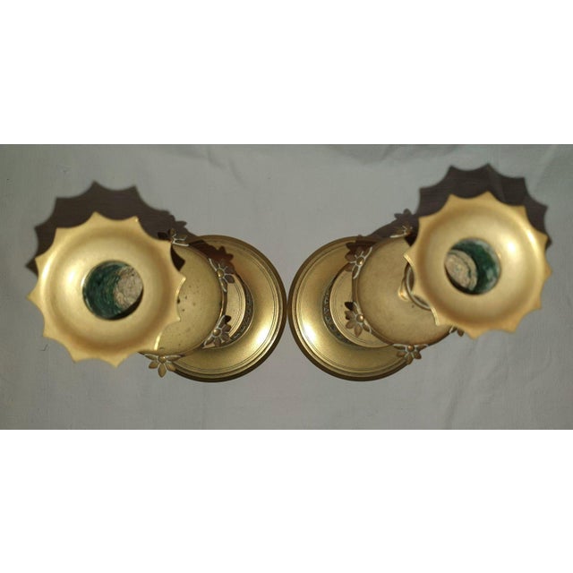 Metal 9th Century Gothic Bronze Candlesticks, Set of 2 For Sale - Image 7 of 11